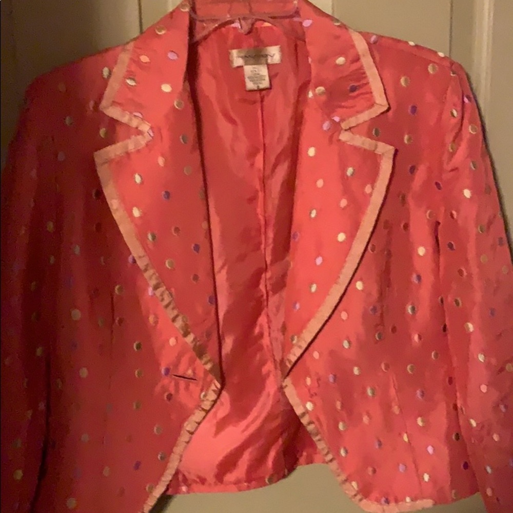 Transitions silk jacket